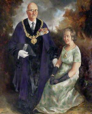 Colonel Harry Alfred Adrian Howell, Sheriff of Chester (1964), and Mrs Madge Maud Mary Howell