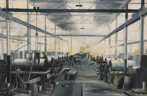 Crewe Works' Boiler Shop, 1900