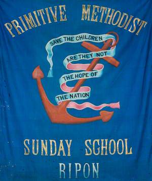 Banner from the Ripon Primitive Methodist Sunday School