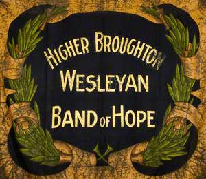 Banner from the Higher Broughton Wesleyan Band of Hope