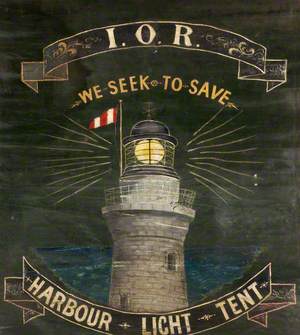 Banner from the Independent Order of Rechabites, Harbour Light Tent