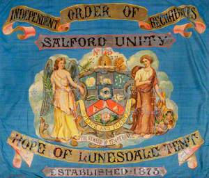 Banner from the Independent Order of Rechabites, Salford Unity