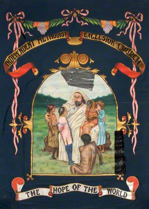 Banner from the Dukinfield Independent Methodist Excelsior Church