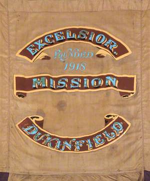 Banner from the Dukinfield Independent Methodist Excelsior Church