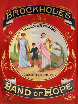 Banner from the Brockholes' Band of Hope