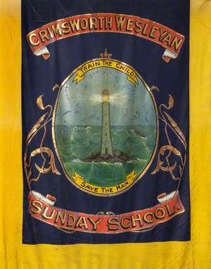 Banner from the Chrimsworth Wesleyan Sunday School