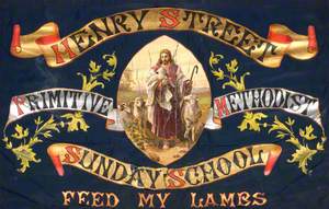 Banner from the Henry Street Primitive Methodist Church, Crewe