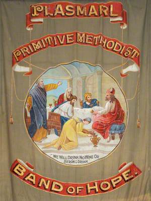 Banner from Plasmarl the Primitive Methodist Sunday School and Band of Hope