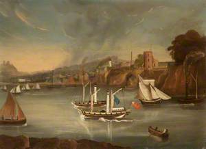 Paddle Ships off Runcorn, Cheshire