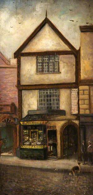 E. Rhodes' Toy Shop, High Street, Nantwich, Cheshire, 1885