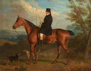 The Reverend W. Parker on a Bay Hunter with Hounds