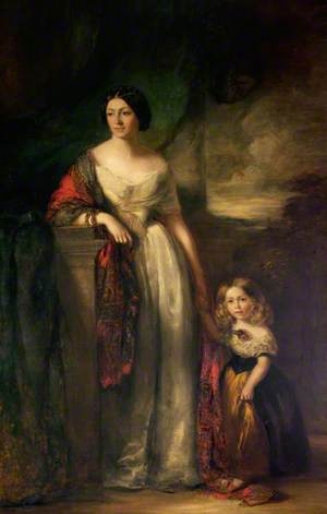 The 2nd Lady de Tabley (1814–1869), with Her Small Daughter