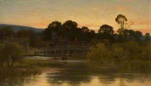 River Scene, Evening