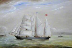 The Barquentine 'Phyllis and Mary' Passing the Casquets