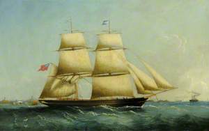 Guernsey Brig 'Agilis' off St Sampsons, Built 1860