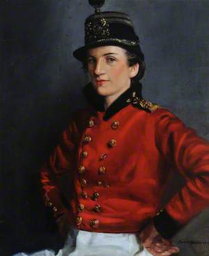 Jehanne Beaumont (1919–1988), in Sark Militia Uniform
