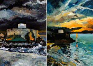 Fort Grey Sunsets: Diptych I