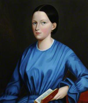 Portrait of a Young Woman of the Rougier Family, Holding an Open Book