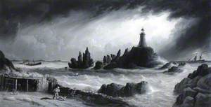 View of Corbiere Lighthouse, Jersey