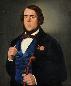 Portrait of a Young Gentleman in a Blue Waistcoat