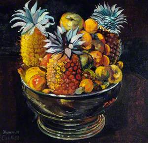 Bowl of Fruit with Pineapples