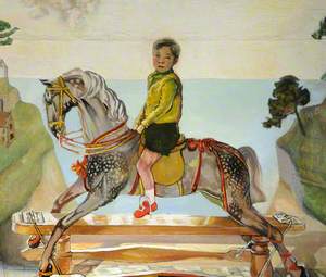 Christopher on His Poppy Horse, Aged Three and Three-Quarters