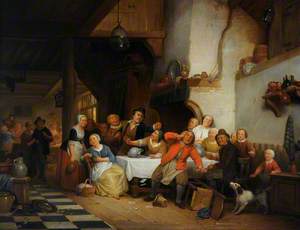 Boors Quarrelling in a Tavern