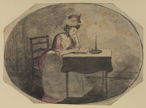 Woman Reading by Candlelight