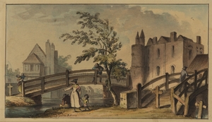 Castle with Bridges over a Stream