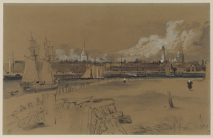 View of Calais from the Harbour