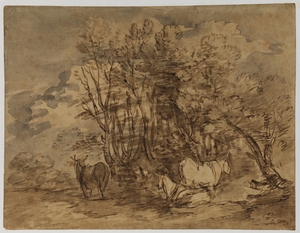 Wooded Landscape with Cows