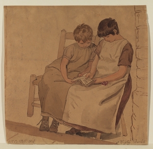 Two Children Reading