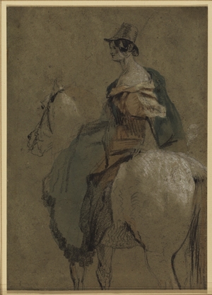 Woman Seated on a Horse