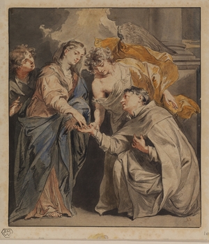 The Blessed Hermann Joseph before the Virgin