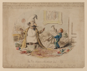 Political Cartoon – The Fete Napoleon at Chislehurst