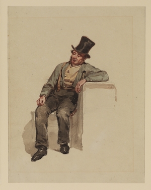 Man in a Top Hat, Seated