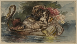 Study for 'Phaedria and Cymochles in the Idle Lake' (Study for 'Mars and Venus')