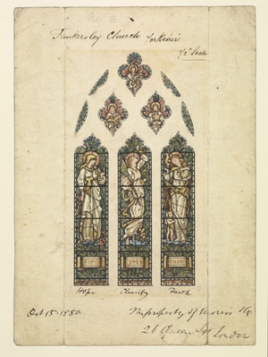 Design for a Stained Glass Window in St Peter's Church, Tankersley