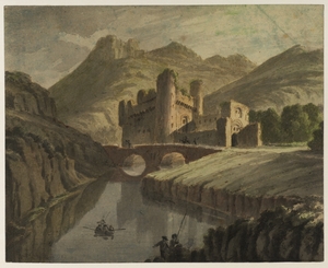 Landscape with River, Castles and Figures
