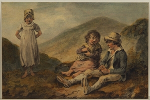 Three Children in a Landscape