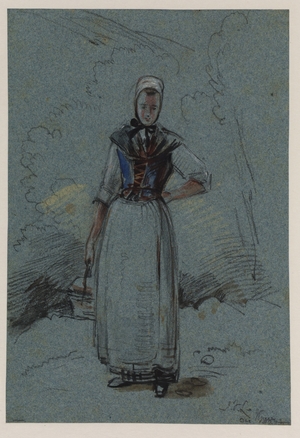 Young Woman with Basket