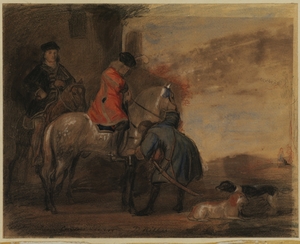 Two Horsemen and an Ostler