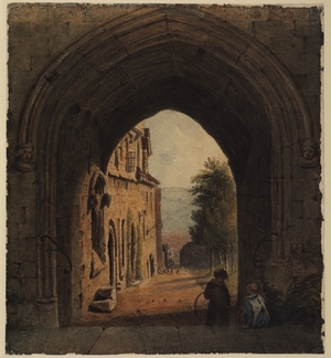 View through a Gothic Gateway – Entrance to Vicars' Court, Lincoln