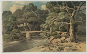 Landscape with Stream and Footbridge, Holly Street, Chagford