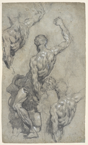 Studies after Michelangelo's 'Samson and the Philistines'