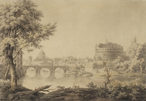 View of Rome with Saint Peter’s and Castel Sant’Angelo