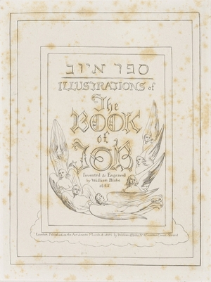 Set of Illustrations for 'The Book of Job'; Title Page