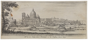 View of Saint Peter's and the Castello Sant'Angelo, Rome
