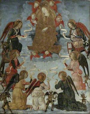 Virgin in Glory Surrounded by Seven Archangels