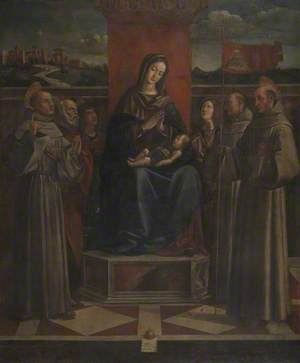 Virgin and Child Enthroned with Six Saints